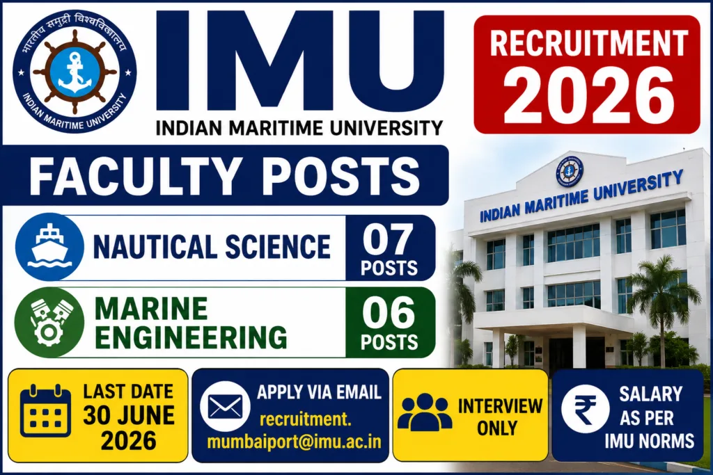 IMU Recruitment 2026