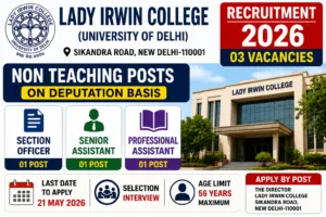 Delhi DU Recruitment 2026