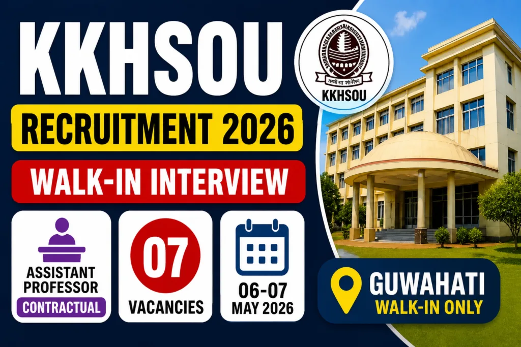KKHSOU Recruitment 2026