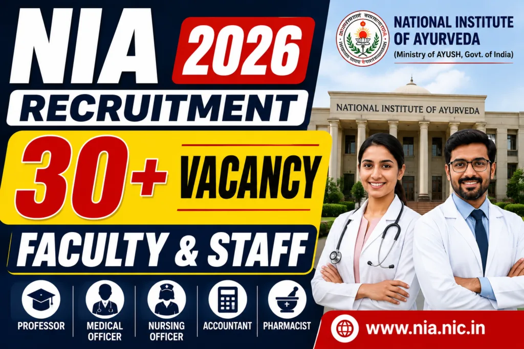 NIA Recruitment 2026