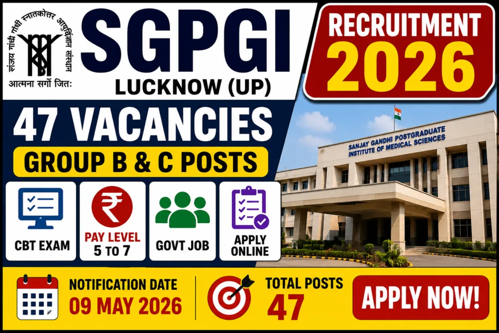 SGPGI Recruitment 2026