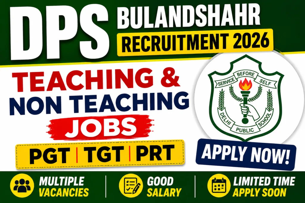 DPS Bulandshahr Jobs 2026