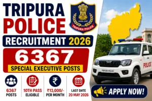 Tripura Police Recruitment 2026