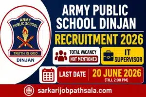 APS Dinjan Recruitment 2026