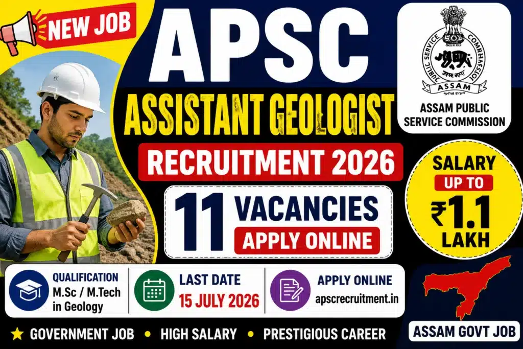 APSC Geologist Vacancy 2026