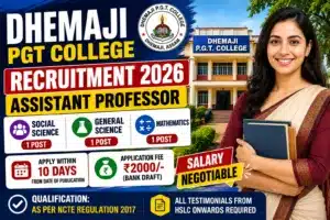 Dhemaji PGT College Recruitment 2026
