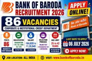 Bank of Baroda Vacancy 2026