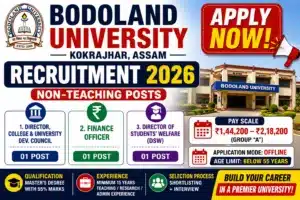 Bodoland University Vacancy 2026