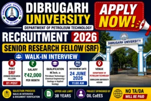 Dibrugarh University Jobs 2026