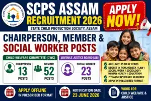 SCPS Assam Recruitment 2026