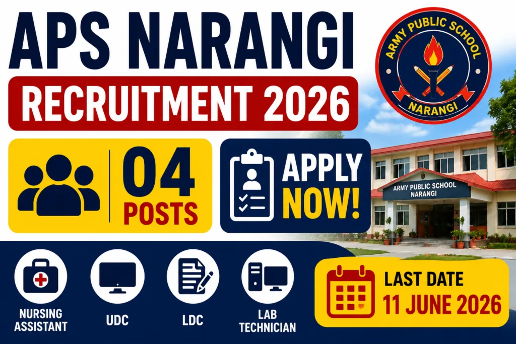 APS Narangi Recruitment 2026