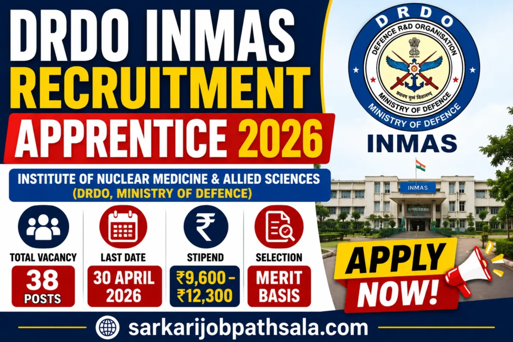 DRDO INMAS Recruitment 2026