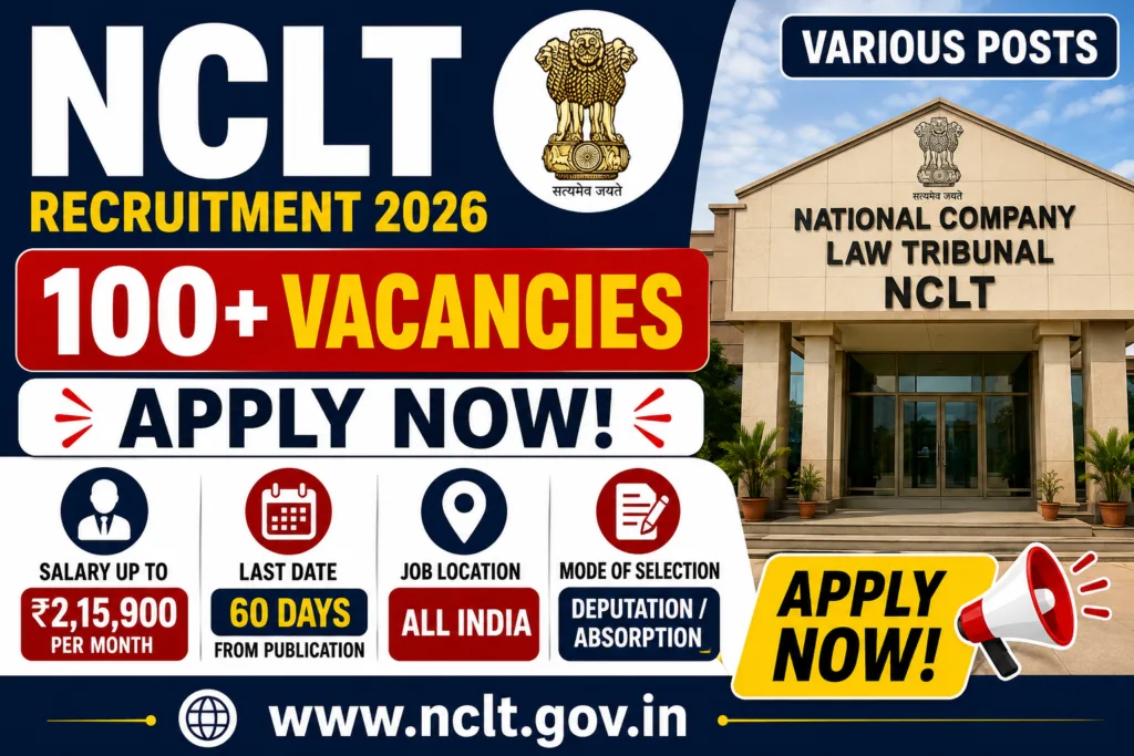 NCLT Recruitment 2026