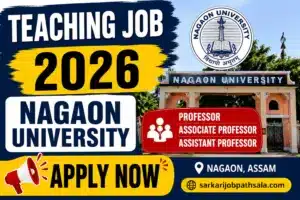 Nagaon University Jobs 2026