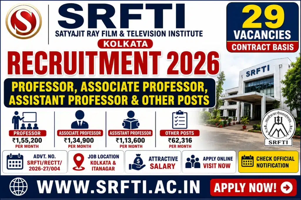 SRFTI Recruitment 2026