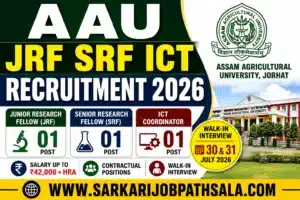 Assam Agricultural University Recruitment 2026