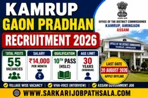 Kamrup Gaon Pradhan Recruitment 2026