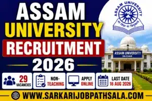 Assam University Recruitment 2026