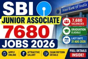 SBI Junior Associate Recruitment 2026