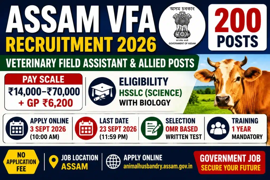 Assam VFA Recruitment 2026