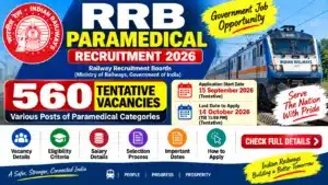 RRB Paramedical Recruitment 2026
