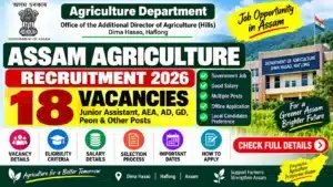 Assam Agriculture Recruitment 2026