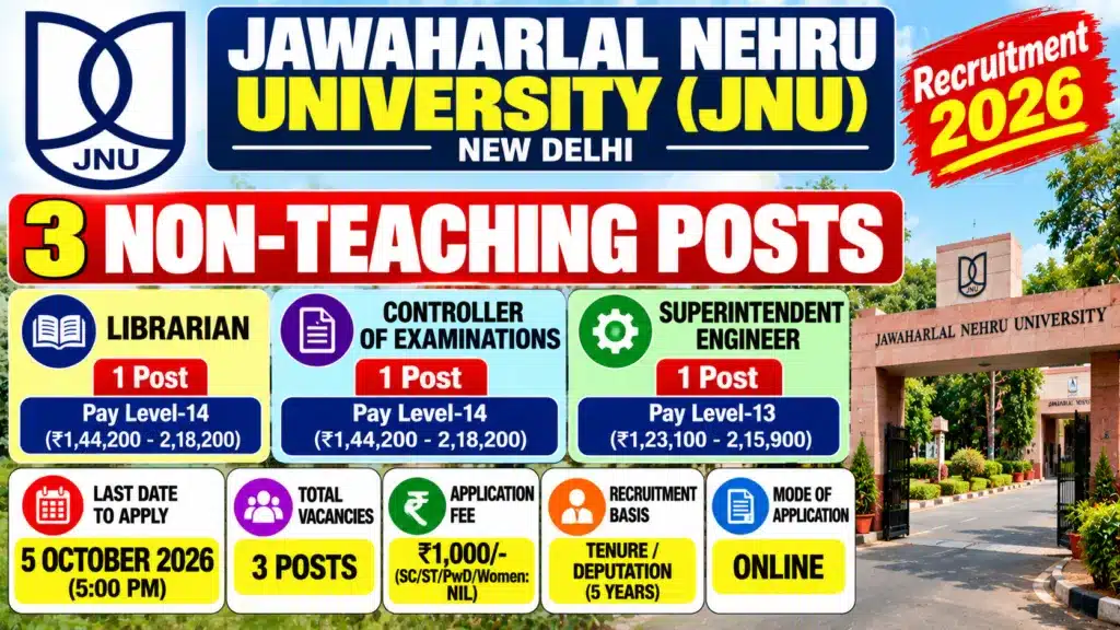 JNU Recruitment 2026