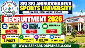 SASU Recruitment 2026