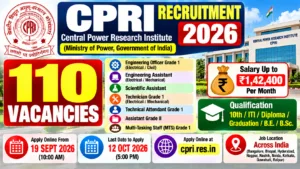 CPRI Recruitment 2026