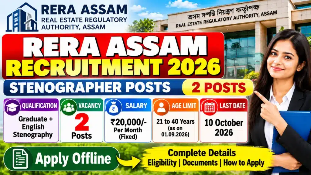 RERA Assam Recruitment 2026