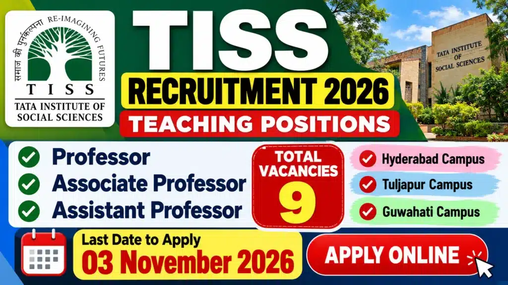 TISS Recruitment 2026