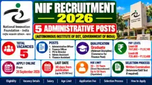 NIF Recruitment 2026