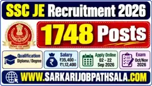 SSC JE Recruitment 2026