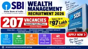 SBI Wealth Management Recruitment 2026