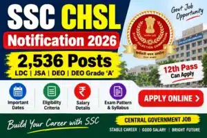 SSC CHSL Notification 2026