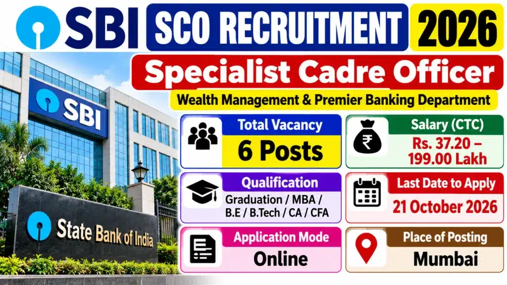 SBI SCO Recruitment 2026