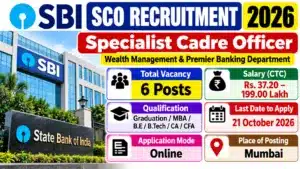 SBI SCO Recruitment 2026