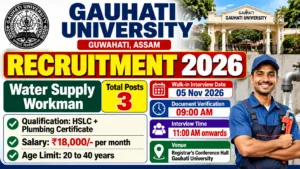 Gauhati University Recruitment 2026