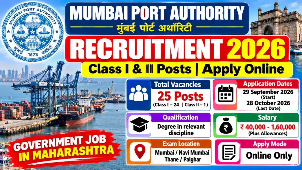 Mumbai Port Authority Recruitment 2026