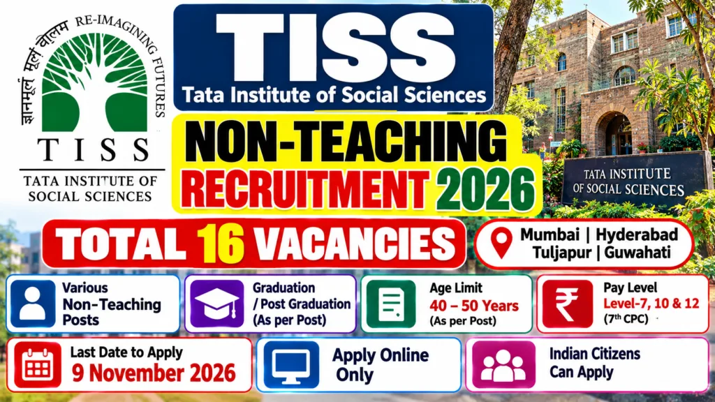 TISS Non-Teaching Recruitment 2026
