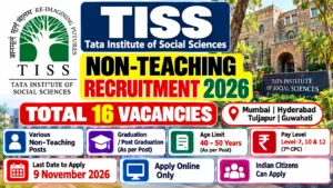 TISS Non-Teaching Recruitment 2026